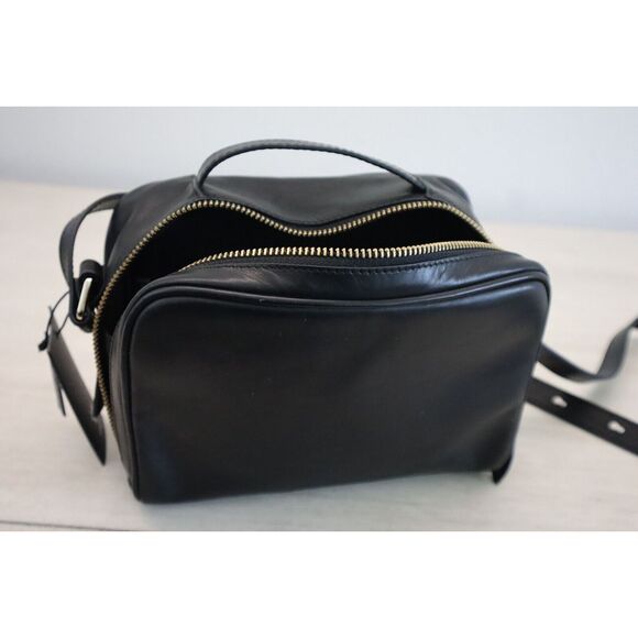 Kiko 752-1 Women's Black Genuine Leather Boxed Zip-Around Crossbody Handbag - Picture 7 of 8